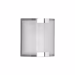 TRIO, Applique, Divo;1xE14, max.40,0 W;Verre mat, Blanc, Corps: Métal, Chrome;L:20,0cm, L:7,0cm, H:20,0cm;Montage au mur,IP20 ...