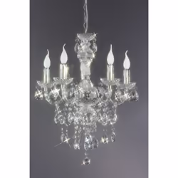 Lustre baroque 5 lampes Nous vous proposons ce chandelier tendance et original qui s'intégrera parfaitement dans un intérieur ...