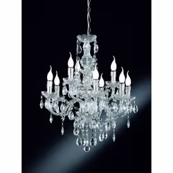 Lustre baroque 9 lampes. Nous vous proposons ce chandelier tendance et original qui s'integrera parfaitement dans un intèrieu ...