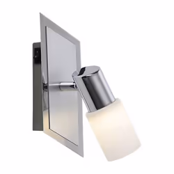 Trio Lighting 821470105, Surface, 1 ampoule(s), 3000 K, IP20, Chrome, Blanc