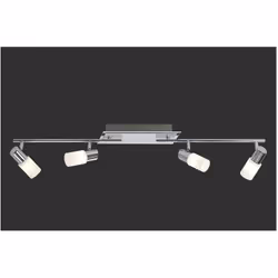 Le spot CLAPTON par Trio Lighting est composé d'une plaque rectangulaire en métal avec 2 bras linéaires finition chrome et 4  ...