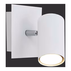 spot lamp ; Degré de protection intérieur IP 20. Dimensions : H 15 cm. L. 12 cm P 12 Structure couleur blanche matériau struc ...