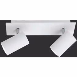 spot 2 spots Degré de protection intérieur IP 20. Dimensions : H 15 cm. L. 30 cm P 9 Structure couleur blanche matériau struc ...