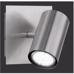 L'applique murale MARLEY par Trio Lighting est composée d'une base carrée en métal et d'un spot spot orientable couleur nicke ...