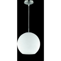 Trio - Lunette d'attaque suspendue e27 diamÈtre 30cm en verre blanc r30153007