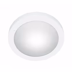 Le plafonnier CONDUS par Trio Lighting est composé d'une structure ronde en métal blanc et d'un diffuseur en verre opale asso ...