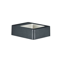 Luminaires de jardin, Applique de jardin led Reno Noir en Metal Trio