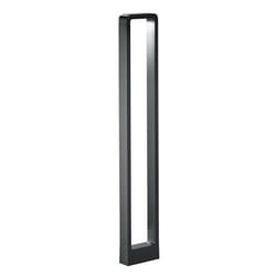 Trio - Luminaires de jardin, Grande Borne de jardin led Reno Noir en Metal
