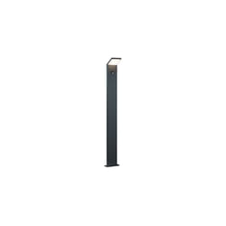 Trio - leuchten borne lumineuse d'extérieur en fonte d'aluminium anthracite 421169142 pearl