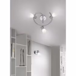 Trio Lighting Levisto Spot d'éclairage de surface Nickel E14 LED 4,9 W
