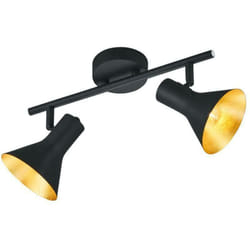Nina bar 2 spots petite attaque e14 mÉtal couleur noir / or r80162002