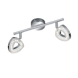 Trio Lighting TOURS éclairage de plafond Chrome, Transparent LED