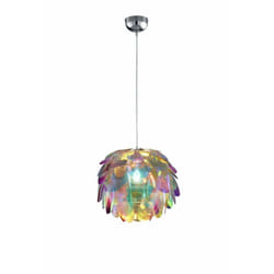 Suspension Trèfle Chrome Pigna Multicolore Ø40 cm Trio Lighting