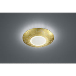 Plafonnier design, Plafonnier led rond de Trio Or en Metal Trio