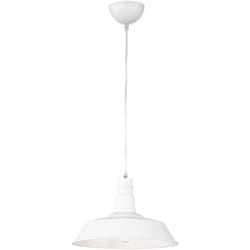 Trio Lighting - Suspension, Suspension ronde en métal Will Blanc en Metal, trio