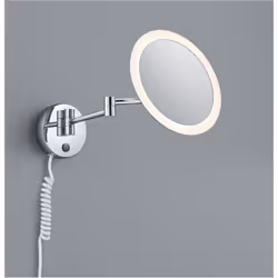 L'applique murale VIEW par Trio Lighting est en métal chromé avec un bras articulé, un câble apparent avec fiche qui vous per ...