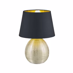 TRIO R50631079, Noir, Or, Vitrocéramique, Tissu, IP20, E27, 1 ampoule(s), 60 W