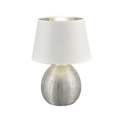 TRIO R50631089 lampe de table E27 60 W Argent, Blanc