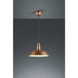 Trio Lighting - La suspension attaquera l'ip20 intÉrieur e27 60w en cuivre antique de couleur mÉtallique r30421062