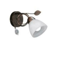 Projecteur traditio 1 spot mural petit spot e14 couleur rouille me'tal antique 200700128