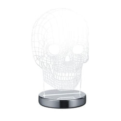 TRIO SKULL lampe de table Module LED SMD 7 W Transparent