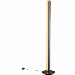 Trio lampadaire Texelled 15 watt 25 x 142 cm acier or/noir