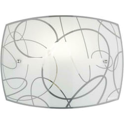 Applique, Spirelli1xE27, max.40,0 WVerre, Blanc, Corps: Métal, BlancL:3 - Trio