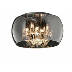 Vapore Plafonnier Verre Chrome Et Suspensions Ø40 cm Trio Lighting