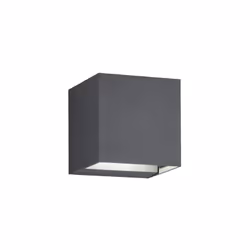 Applique murale extérieure LED Adaja en fonte d'aluminium solide et de qualité supérieure de couleur anthracite. Léger et com ...