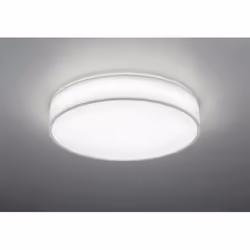 Trio - Plafonnier Led Variateur Couleur Changeante Tissu Blanc Lugano Ø60 cm Lighting