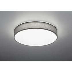Trio - Plafonnier led Abat-jour Tissu Lugano Gris Ø60 cm Lighting