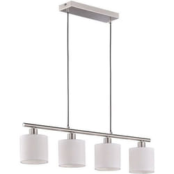 Suspension 4 lampes Tommy Blanc - 12 cm cm
