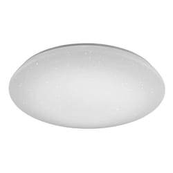 Trio plafonnier Nalida60 cm LED acier/textile 3 kg blanc 2 pièces