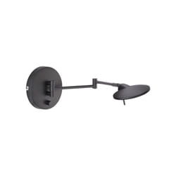 Applique Led métal noire mat intensité lumineuse variable Trio Kazan