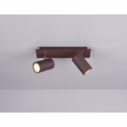 MARLEY BAR 2 SPOTS ROUILLE CYLINDRES MÉTALLIQUES L. 30CM Groupe de produits : Spotlight Typologie : Intérieur Technologie : a ...