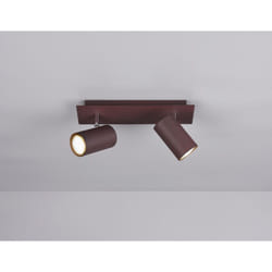 Marley bar 2 spots rust metal cylinders l. 30cm 802400224