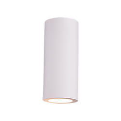 Trio - Applique, Zazou2xGU10, max.10,0 WCorps: Plâtre, BlancL:7,5cm, H:16,5cm,
