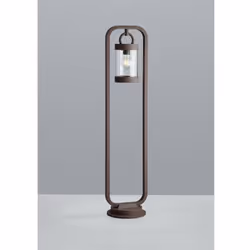 Le mât d'extérieur S AMBESI de Trio Lighting est en aluminium moulé sous pression finition rouille avec diffuseur en forme de ...