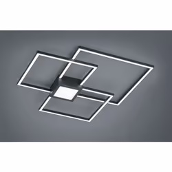 FinitionCouleur AnthraciteMatériau Métal ; CARACTÉRISTIQUES ; IP20 Ne convient pas à un variateur d'intensité externe Interru ...