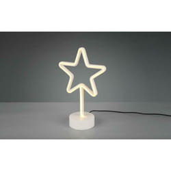 Trio Lighting - Lampe de table e'toile led 1,8w en plastique blanc avec interrupteur marche/arrt r5523010101