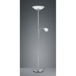 Lampadaire Avec Spot De Lecture Gerry Nickel Blanc Verre Ø34 cm Trio Lighting