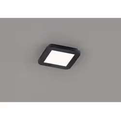 Le plafonnier CAMILLUS par Trio Lighting est composé d'une structure carrée entièrement en plastique finition noir mat et d'u ...