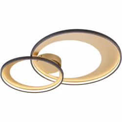 Ce plafonnier allie efficacité et style. Il offre un système d'éclairage unique ! Avec sa forme de cercles entrelacés, il aff ...