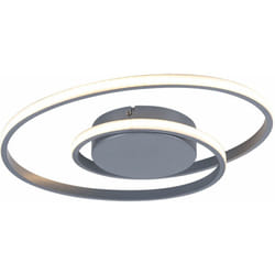 Reality Leuchten - Plafonnier led anneau dimmable design salon lampe de couloir titane réalité lumières R62911187