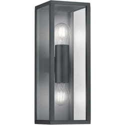Luminaires de jardin, Double applique outdoor Garonne Anthracite en Metal, trio