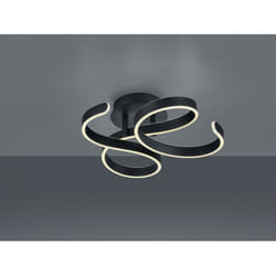 Plafonnier Francis Vortici Anthracite Led 40w Dimmable Trio Lighting