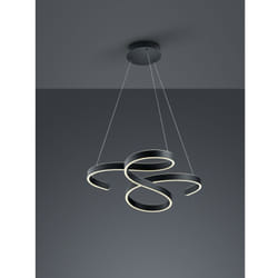 Suspension Francis Vortici Anthracite Led 52w Dimmable Trio Lighting