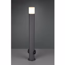 Le mât d'extérieur HOOSIC de Trio Lighting a une structure cylindrique en aluminium moulé sous pression avec une finition ant ...