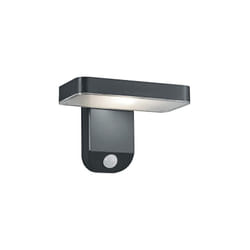 Esquel R22261142 applique murale solaire d'extérieur en plastique avec détecteur de mouvement et led 4,5 w anth - Reality Leuchten