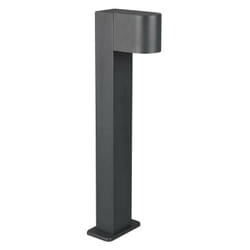 Trio - Borne et potelet de jardin, Potelet de jardin moderne métal Roya Anthracite en Metal